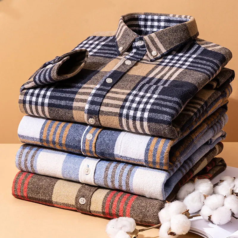 GRAYSON COTTON FLANNEL SHIRT