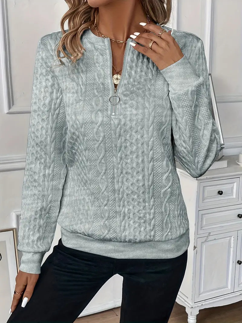 AMY | SWEATER WITH ZIPPER